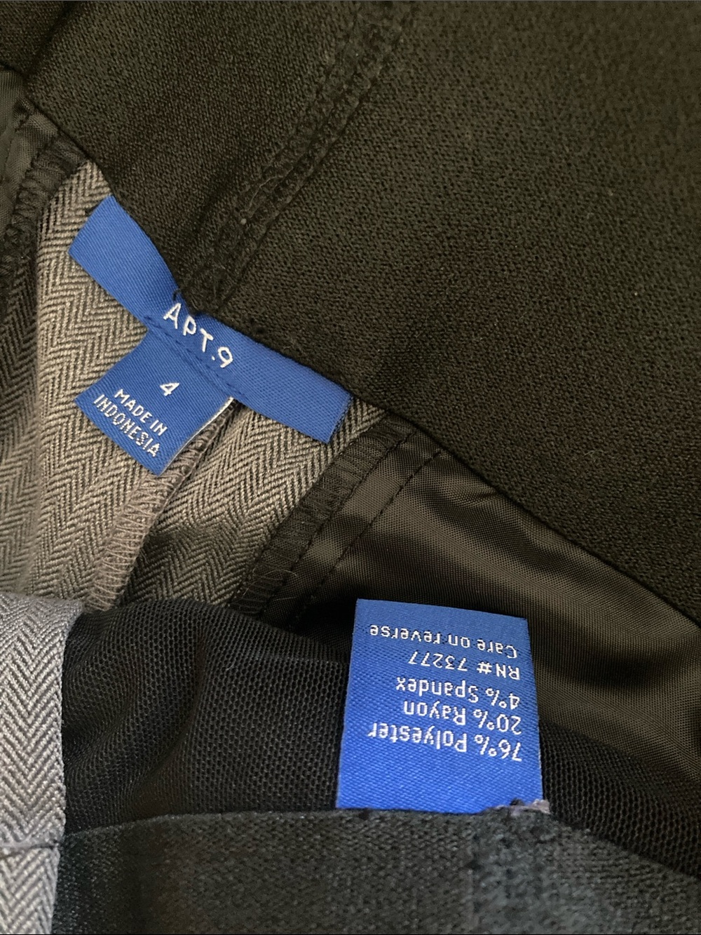 Apt. 9 Gray Women's Herringbone Dress Pants - Picture 2 of 6